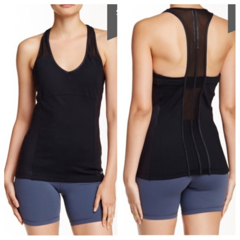 Alo Yoga sz L Long Chromatic Shelf Bra Tank Top